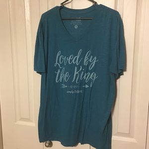 Simply Faithful V Neck Shirt